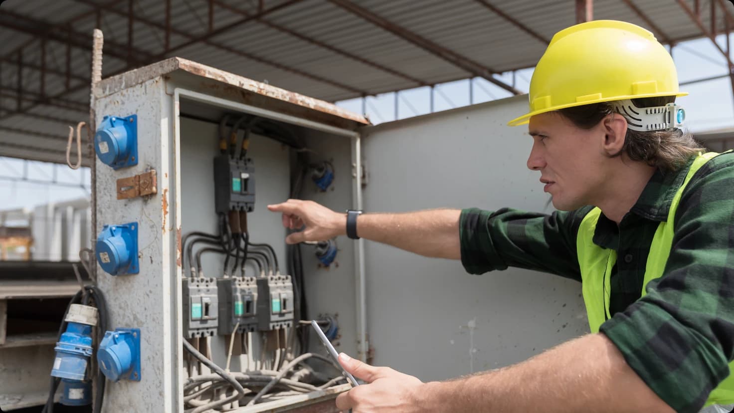 Electrician Working