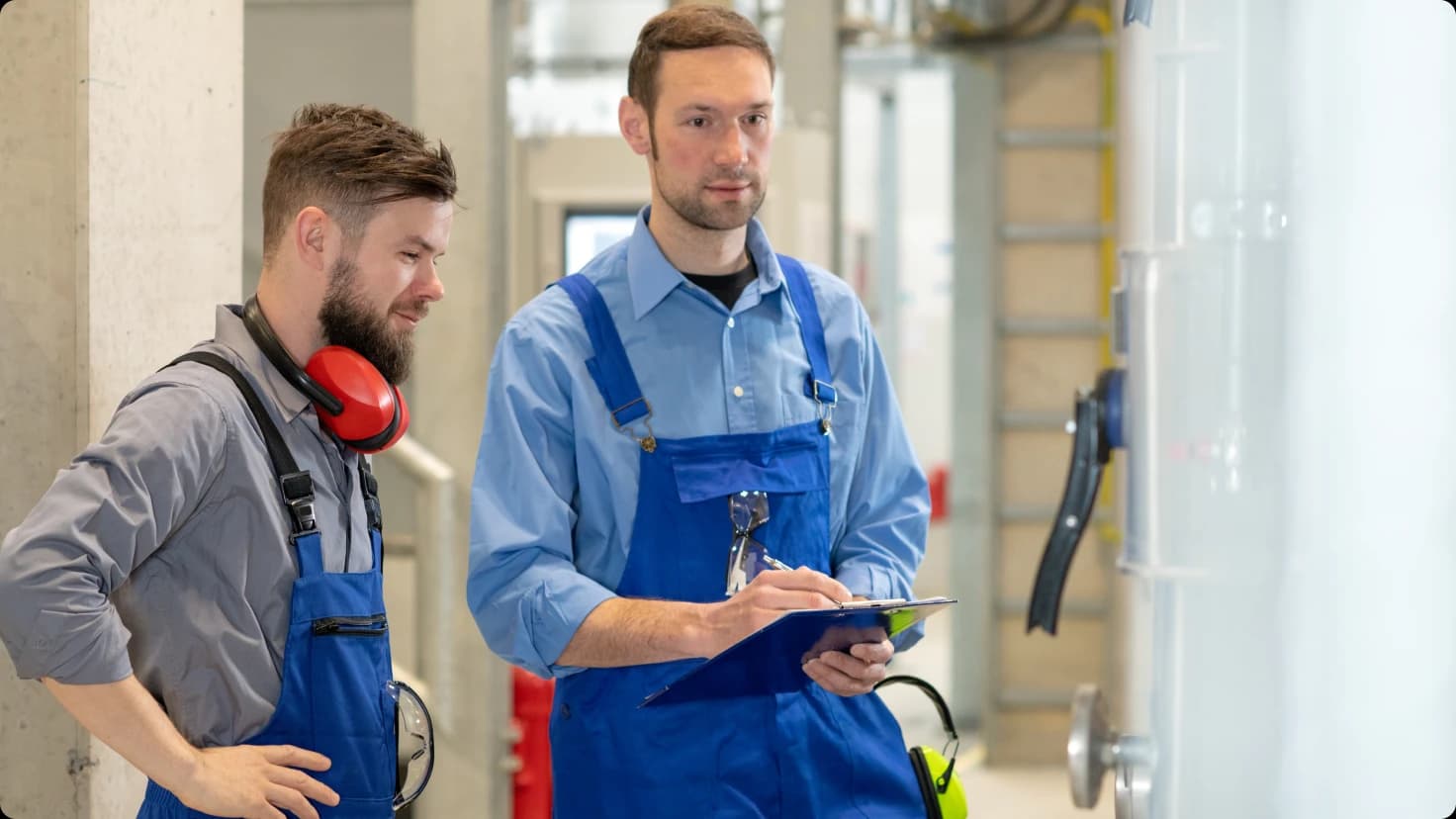 Hvac Plumbing Team Technicians