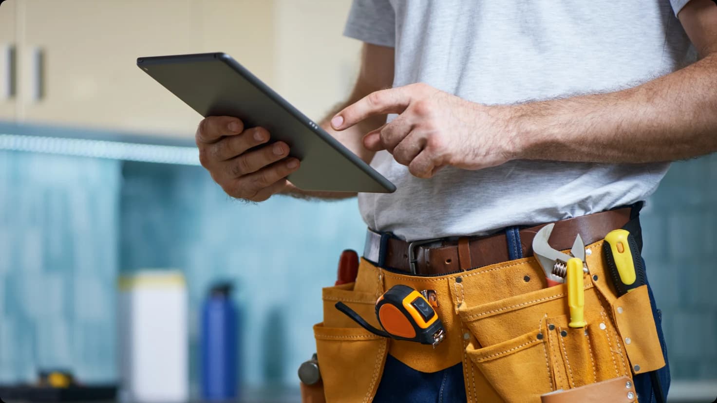 Technician With Tablet