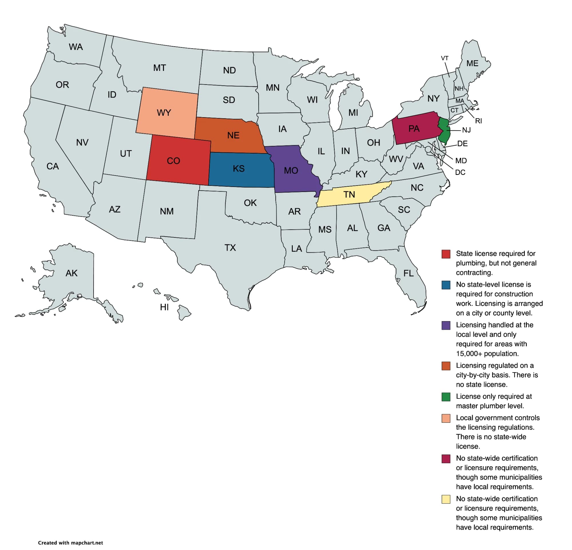Usa Map License Requirements
