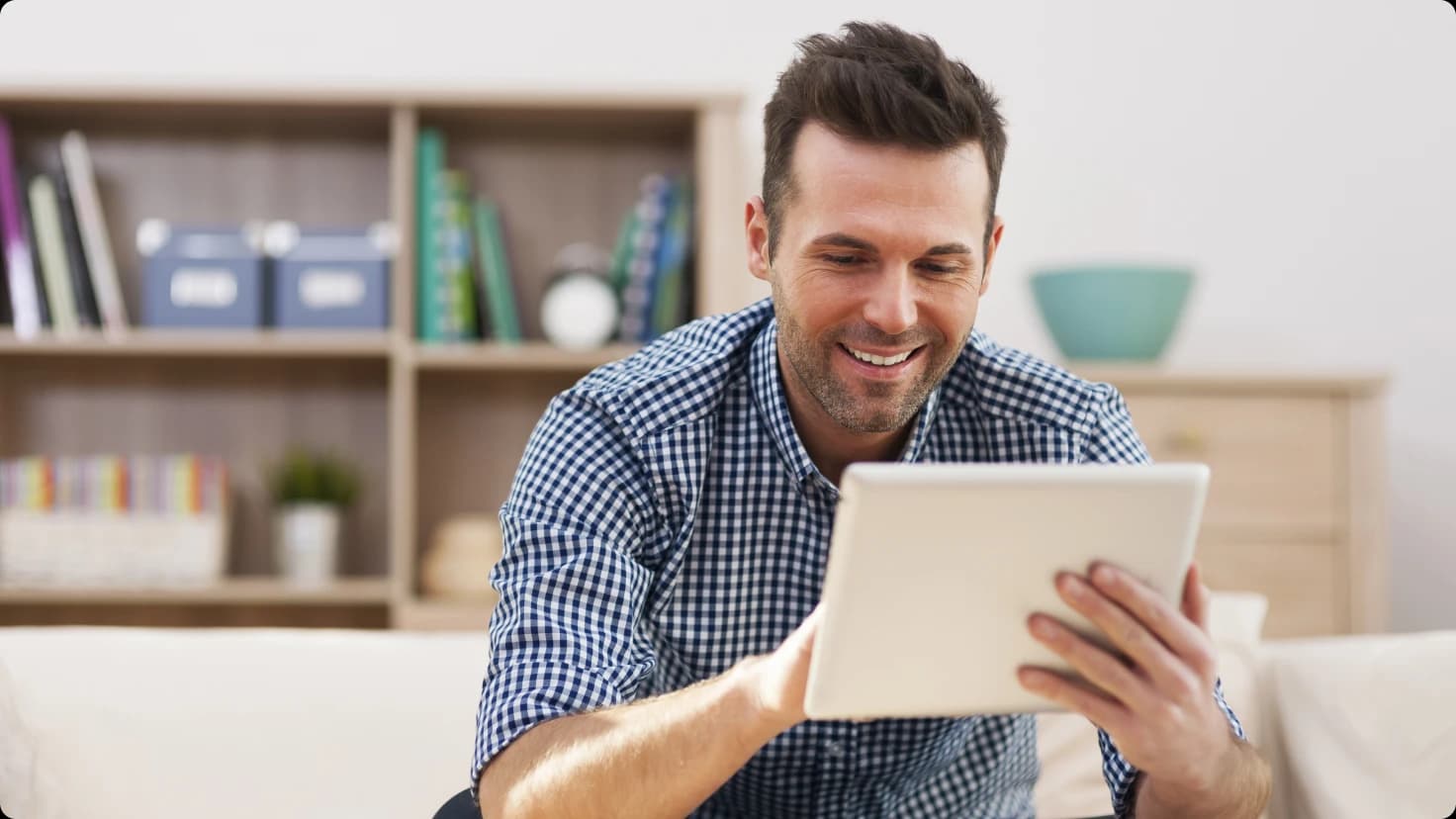 Man With Tablet