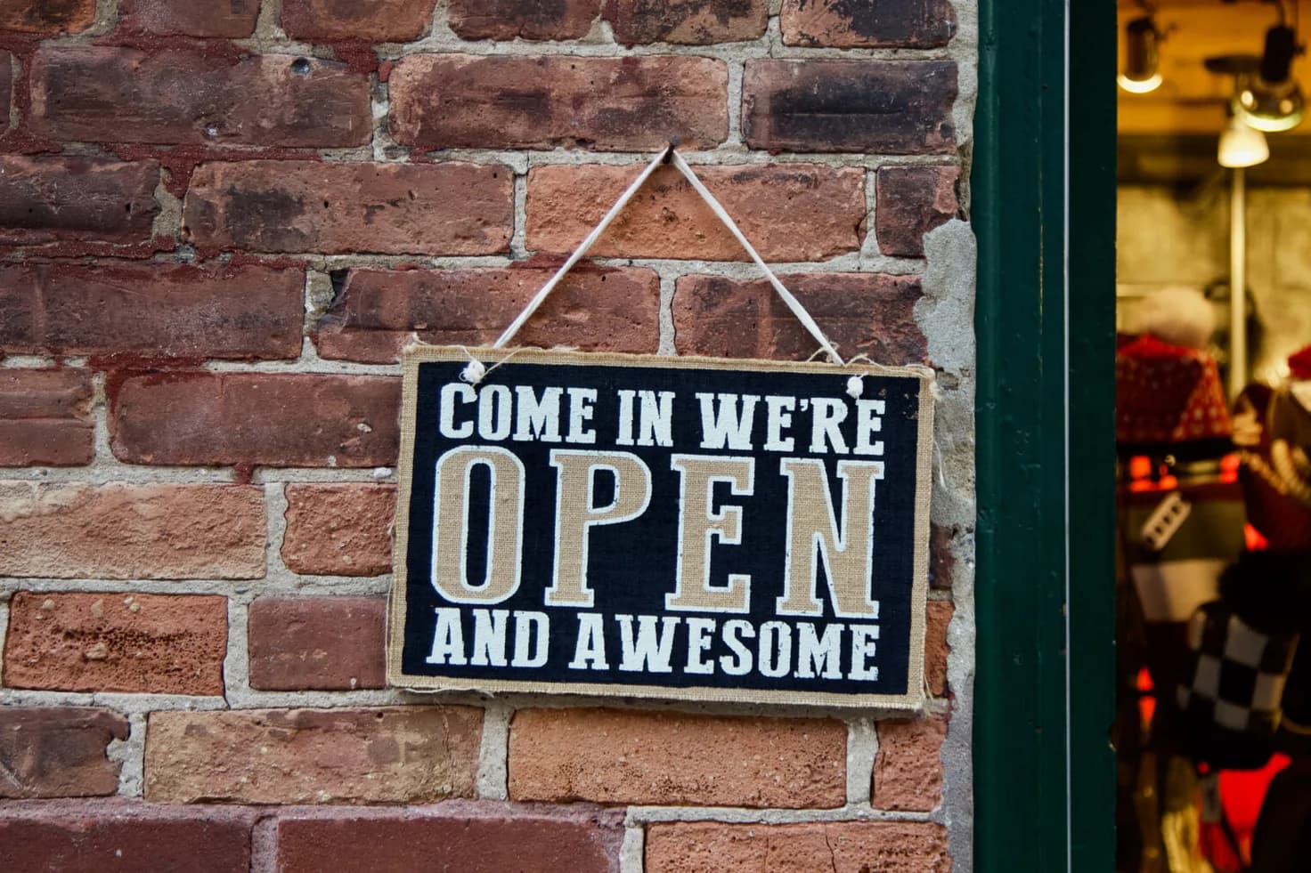 Sign Say Were Open