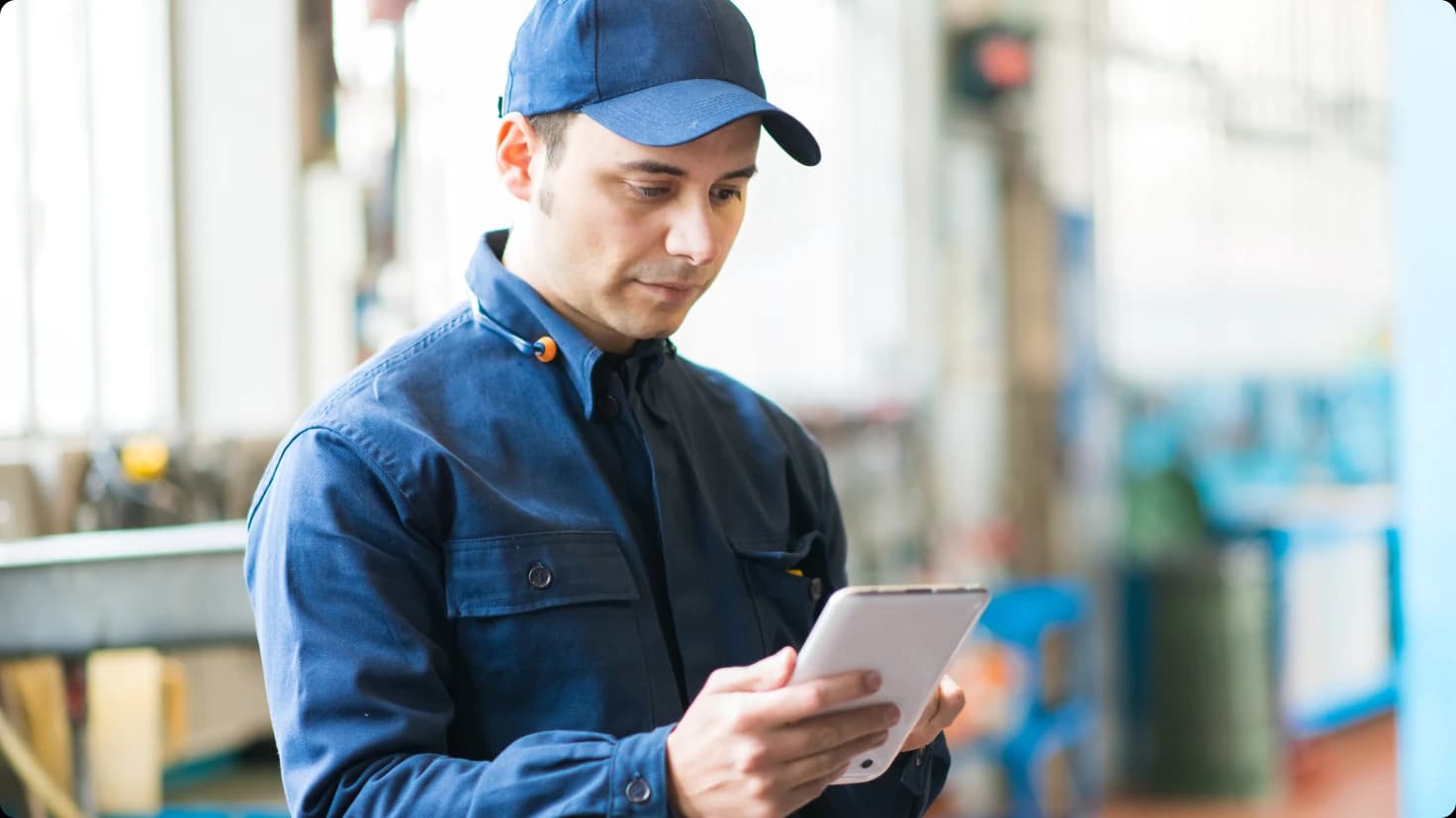 Technician With Tablet