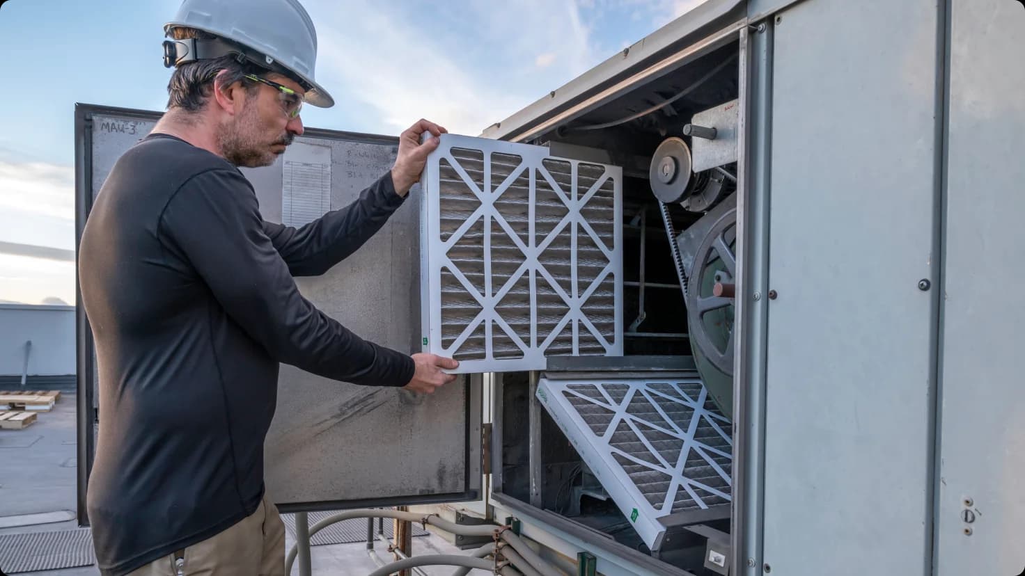 Hvac Guys Fixing Aircon