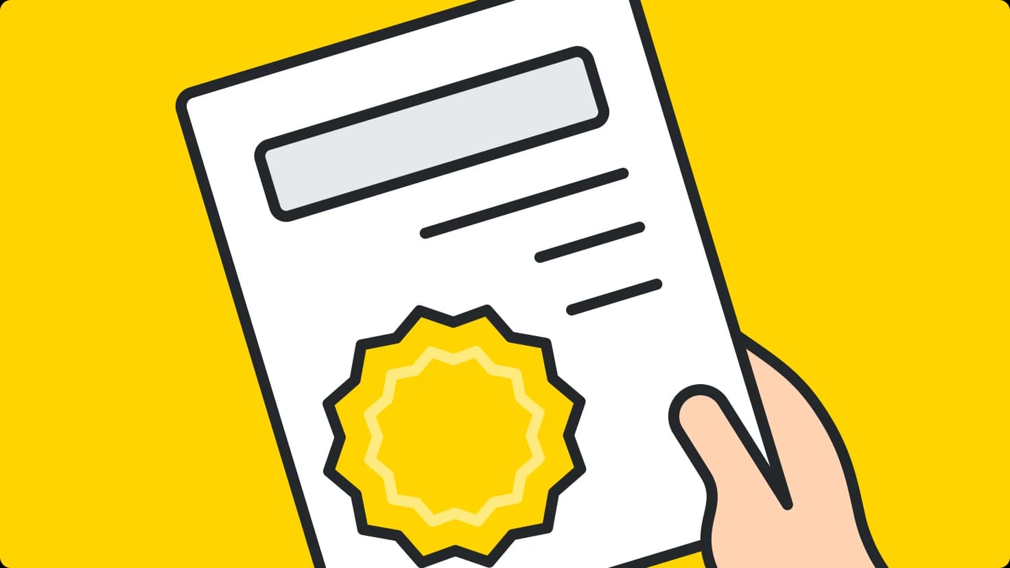 Garage Door License Illustration