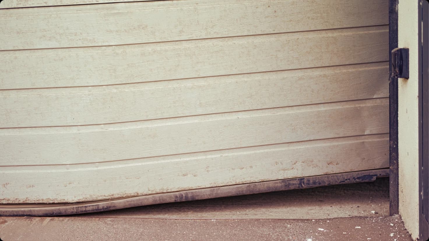 Damaged Garage Door
