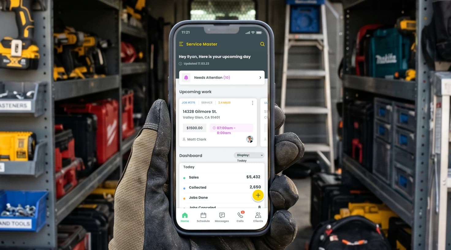 Workiz Field Management Software Mobile App Electrical Team