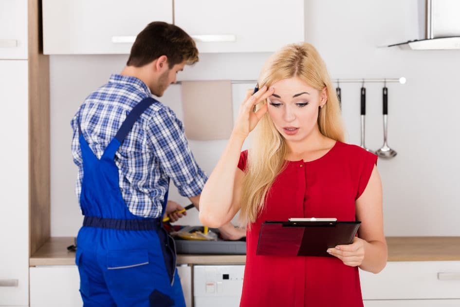 Frustrated Plumbing Client